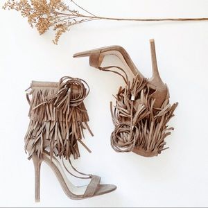 Wild Diva Boho Style Fringe High Heels 👠
